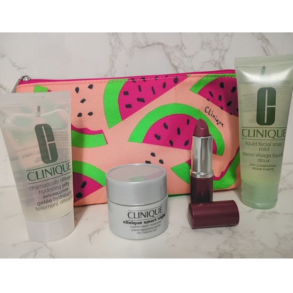Clinique Other - CLINIQUE 5-Piece Skin Care & Lipstick Bundle - NWT